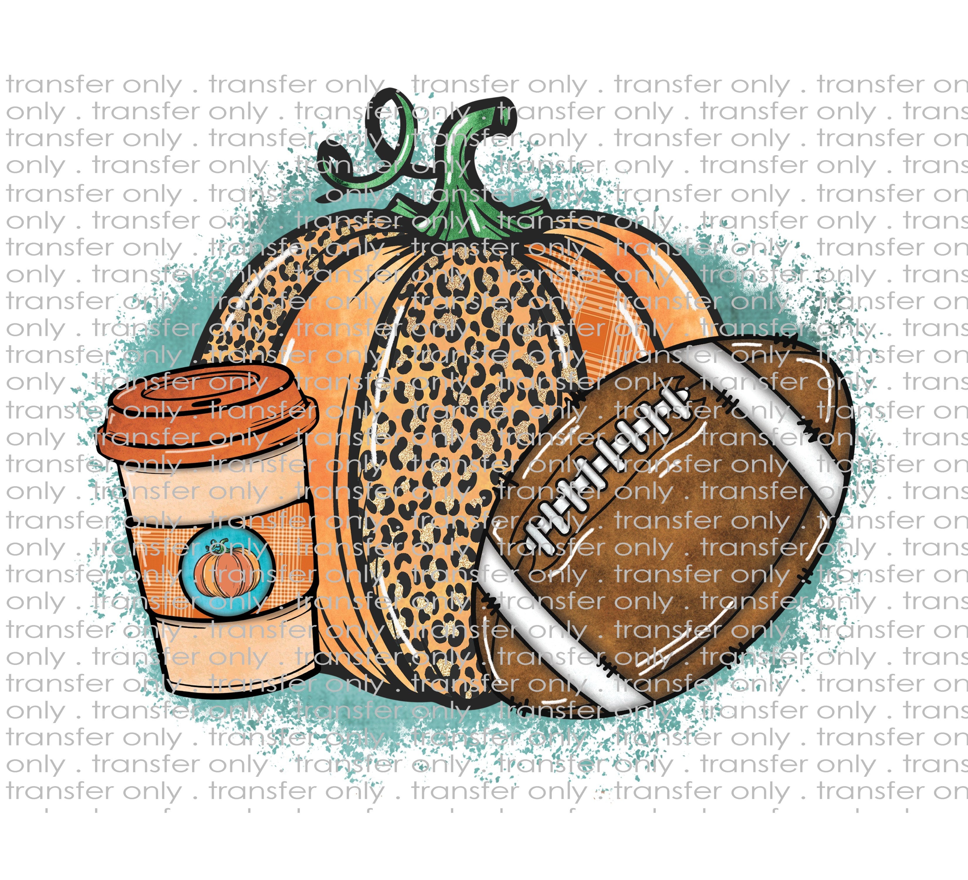 Fall Pumpkin Latte - Waterslide, Sublimation Transfers