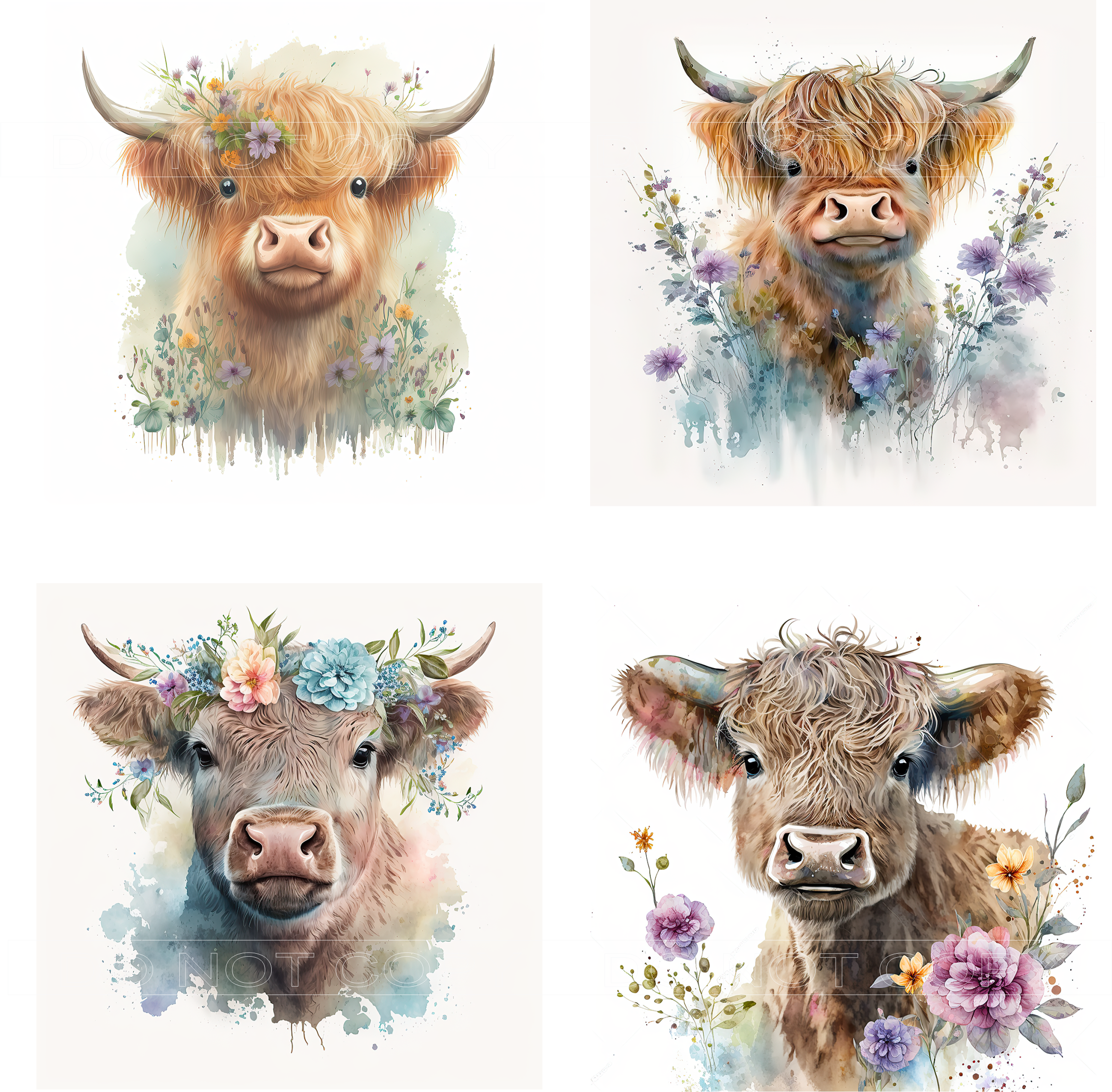 Country Cows - Square Sublimation Sheet
