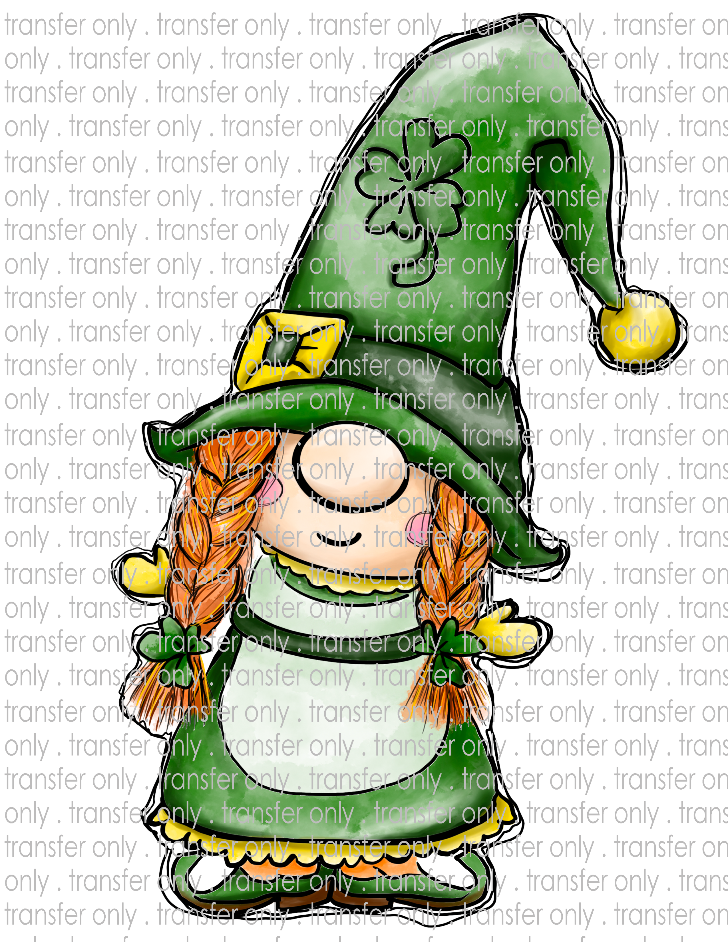 Lady Gnome - Waterslide, Sublimation Transfers