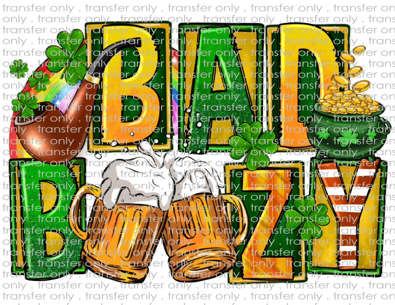 Bad & Boozy St. Patrick's - Waterslide, Sublimation Transfers