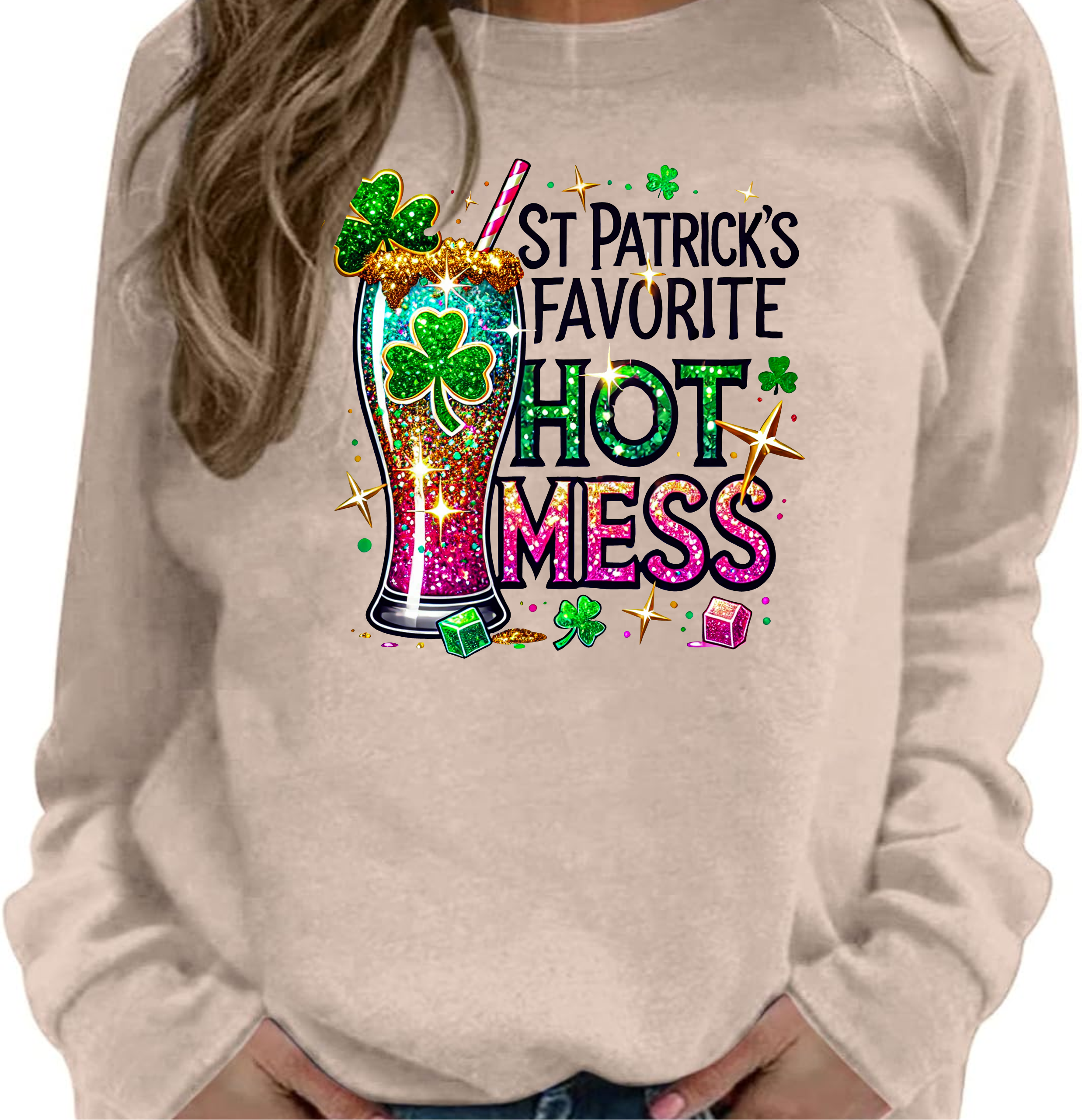 St. Patrick's Favorite Hot Mess - DTF Transfer