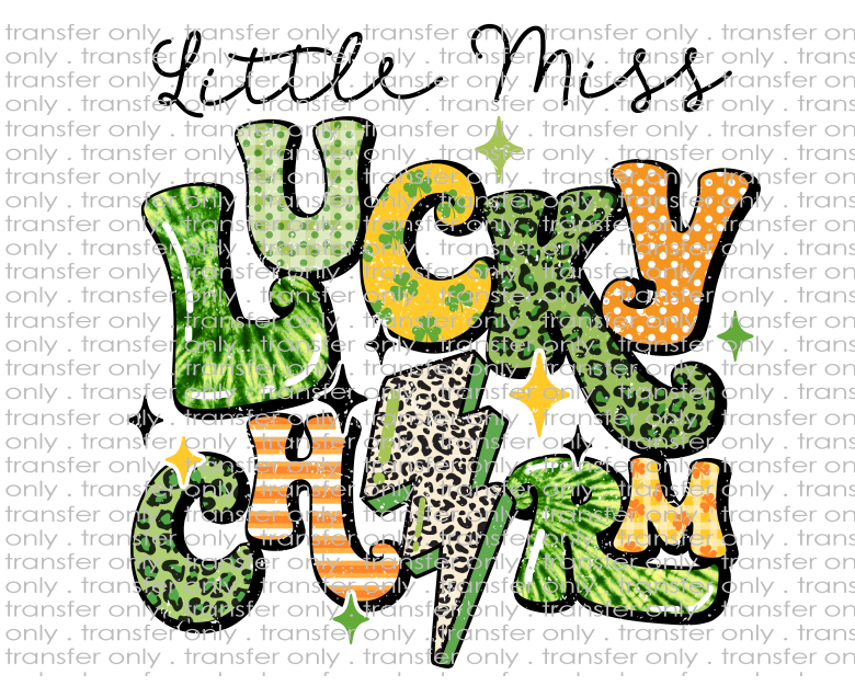 Little Miss Lucky Charm - Waterslide, Sublimation Transfers