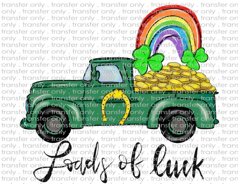 Loads of Luck - Waterslide, Sublimation Transfers