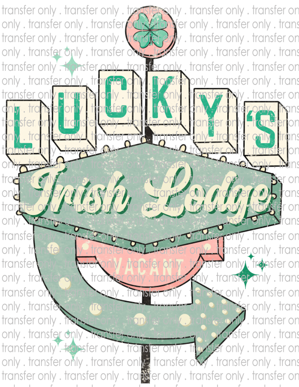 Irish Lounge - Waterslide, Sublimation Transfers