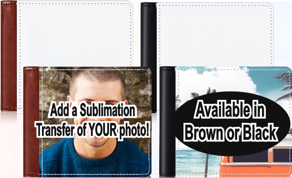 Sublimation Photo Wallet - Choose Color