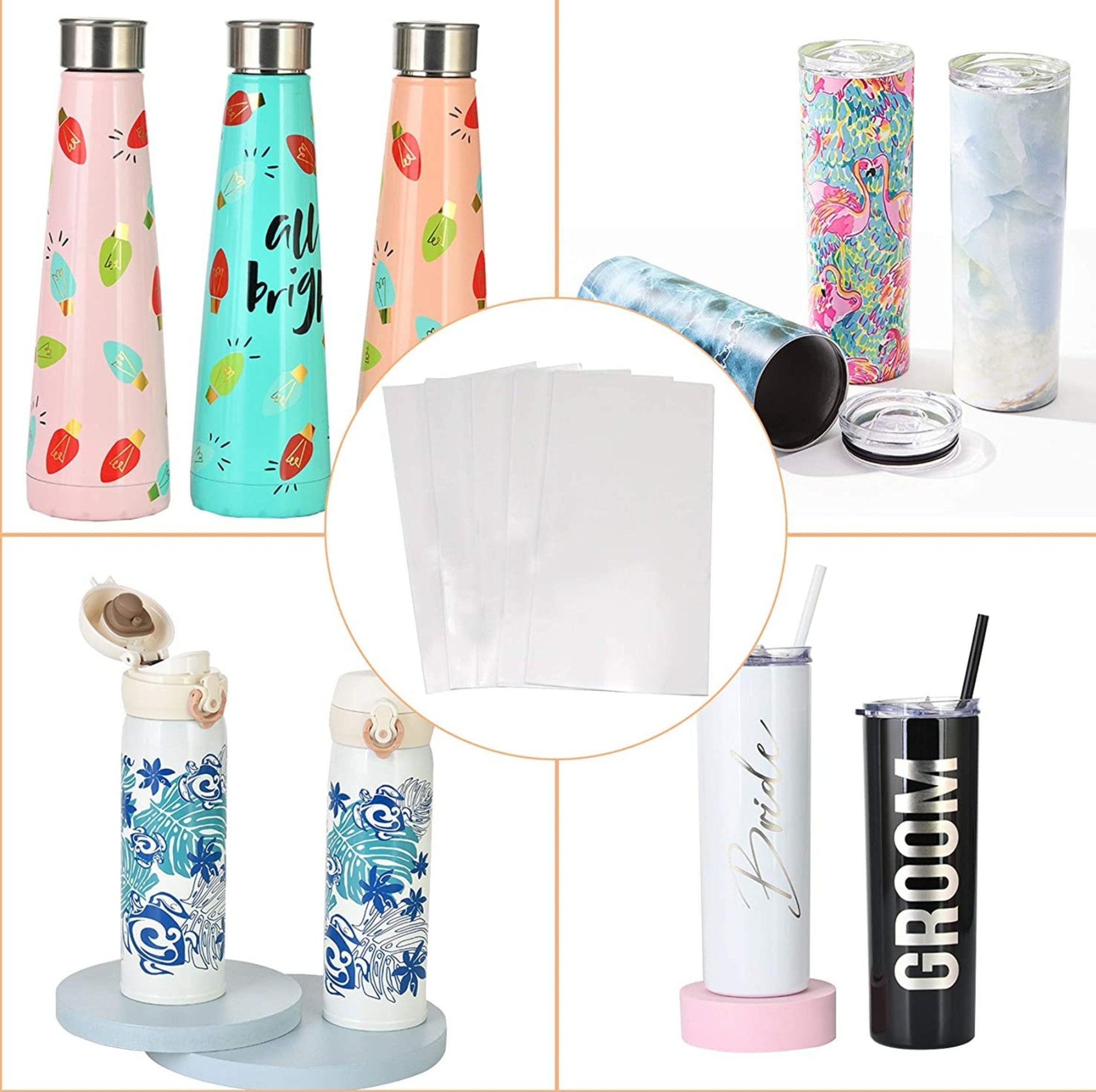 5 pack - 10" x 5"  Sublimation Shrink Wrap Film