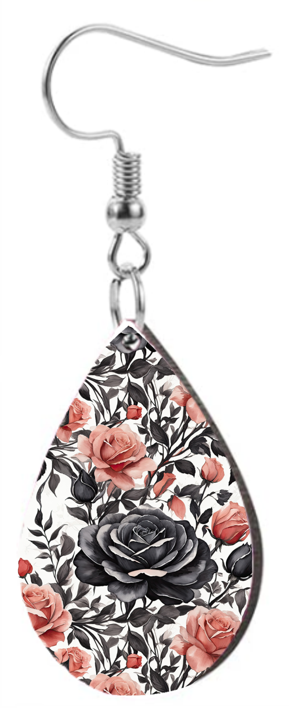 Black Roses - Teardrop Template Transfer