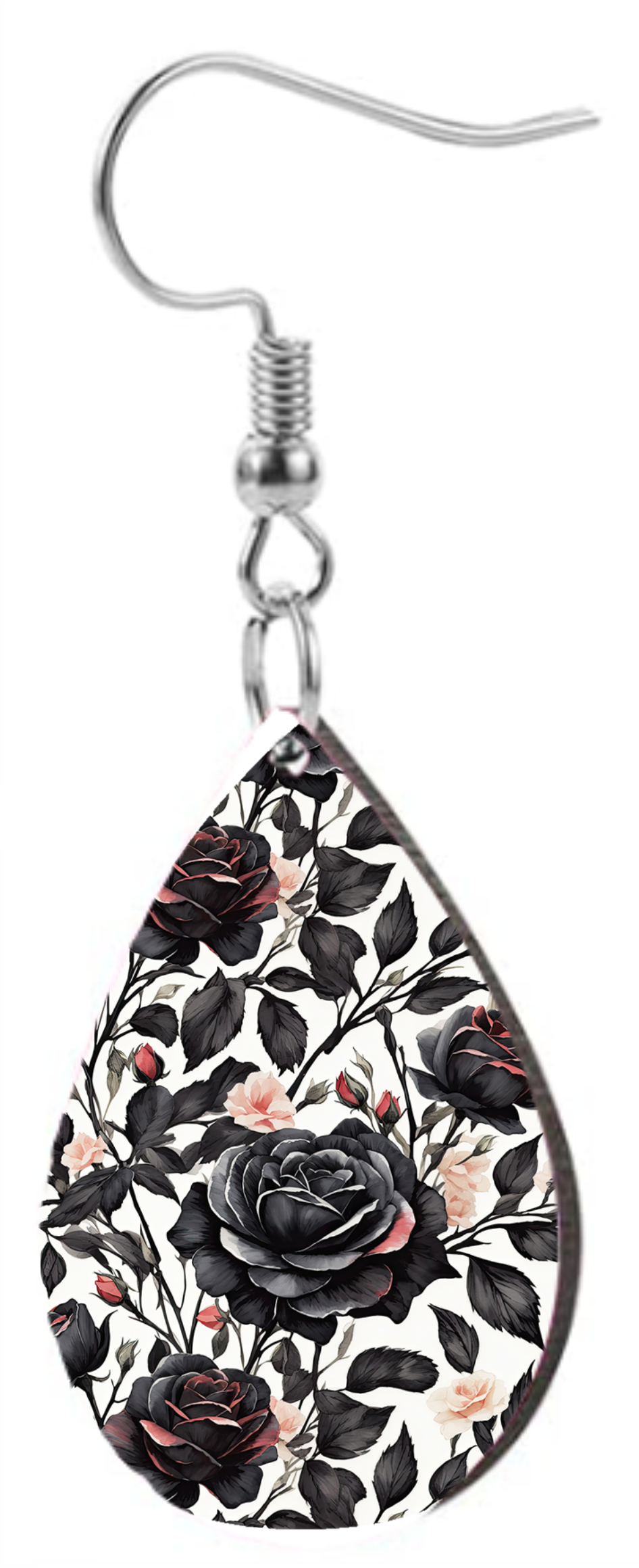 Black Roses - Teardrop Template Transfer