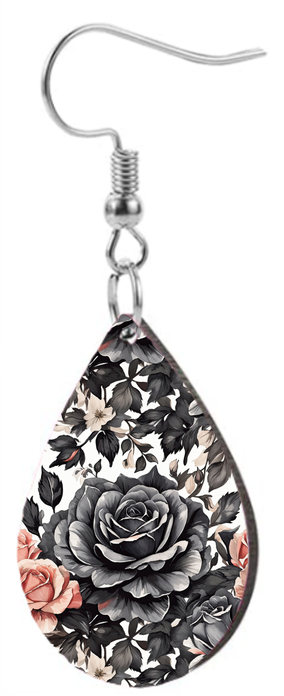 Black Roses - Teardrop Template Transfer