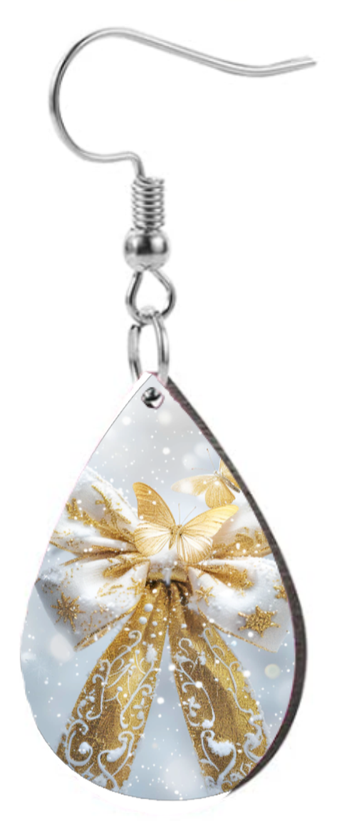 Christmas Bow - Teardrop Template Transfer