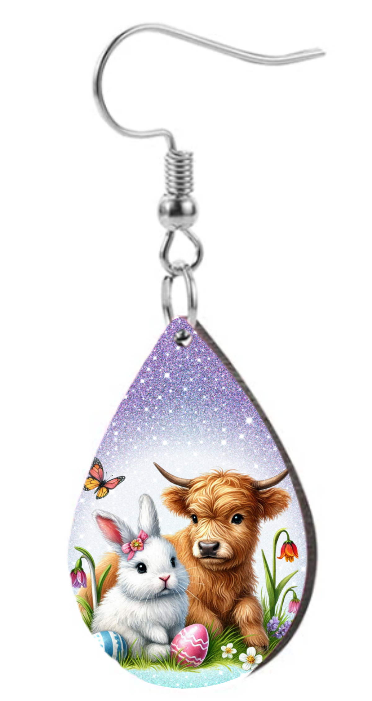 Easter Bunny & Cow  - Teardrop Template Transfer