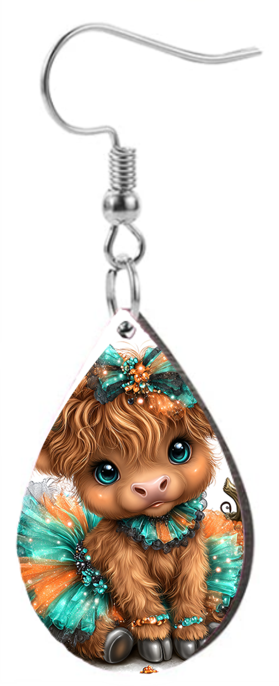 Country Cow - Teardrop Template Transfer