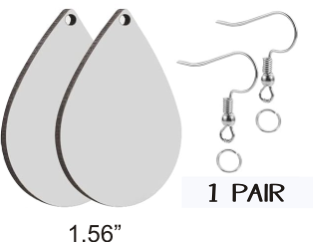 Teardrop Earring Pair - Sublimation Blanks