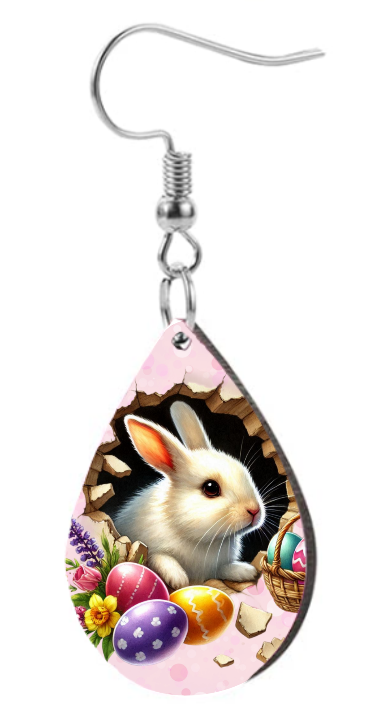 Easter Bunny  - Teardrop Template Transfer