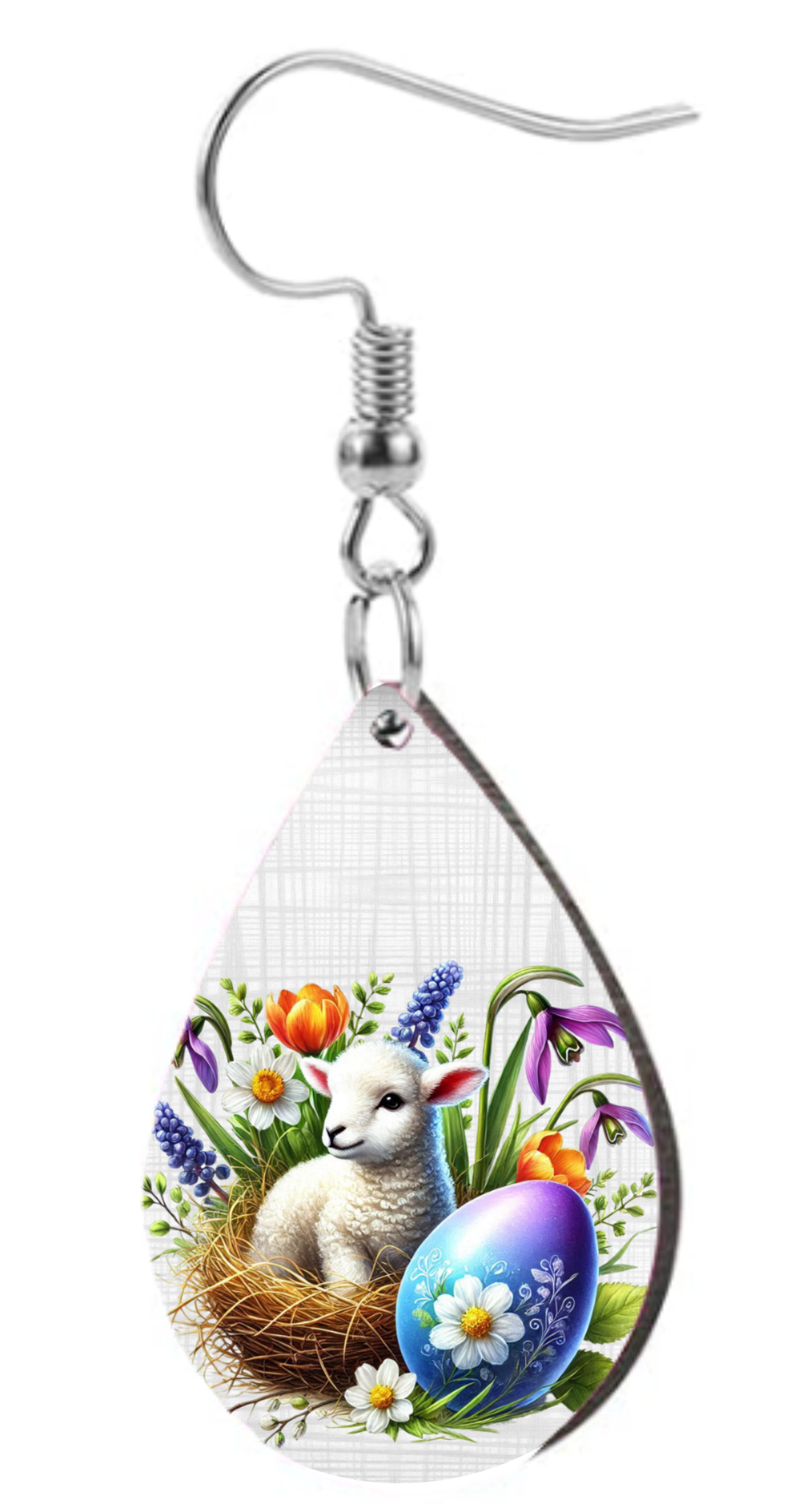 Easter Lamb - Teardrop Template Transfer