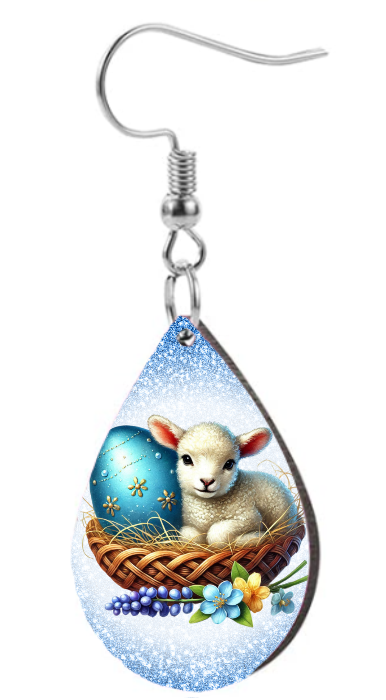 Easter Lamb  - Teardrop Template Transfer