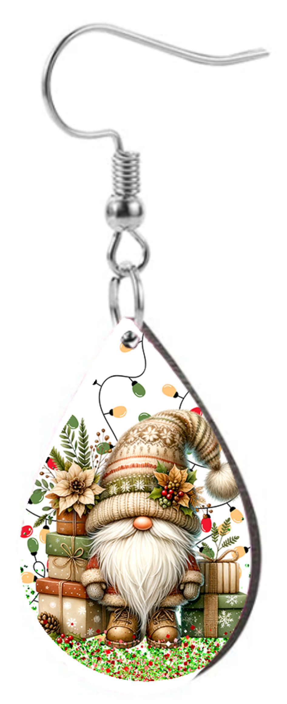 Christmas Gnome - Teardrop Template Transfer