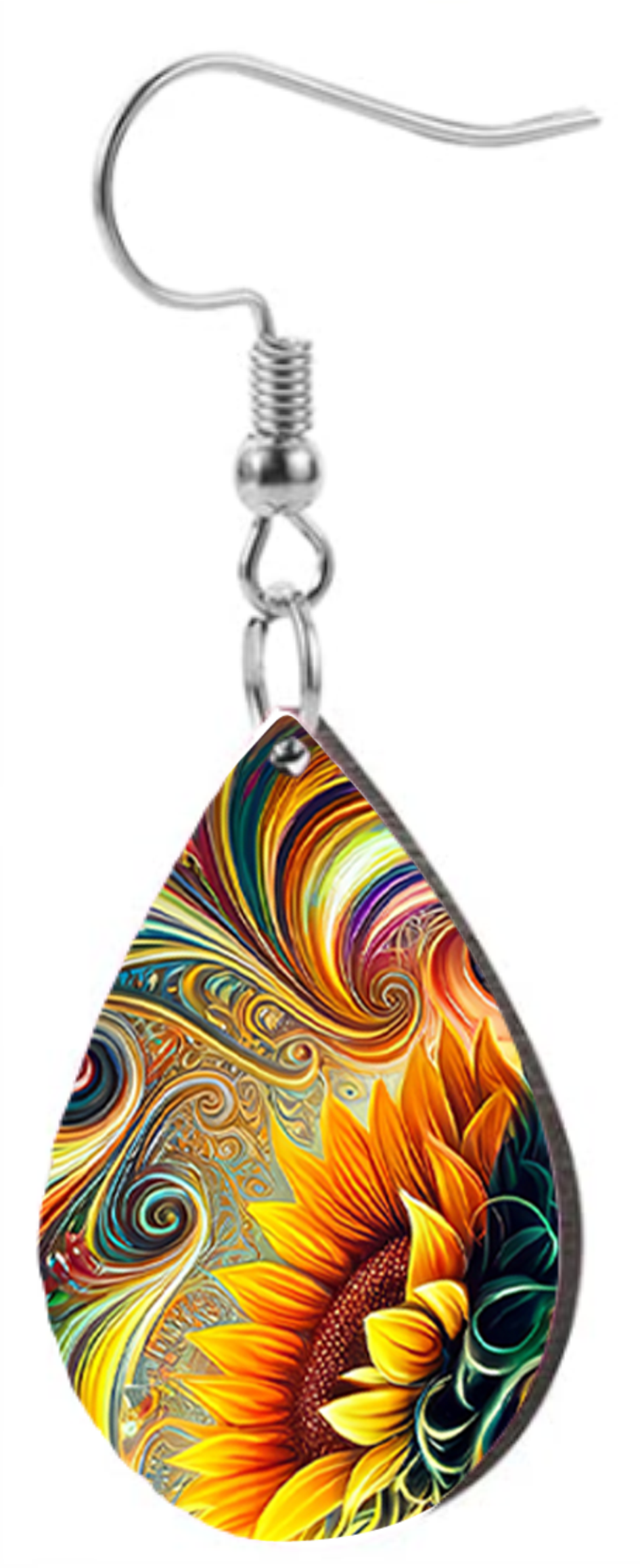 Sunflower & Abstract - Teardrop Template Transfer