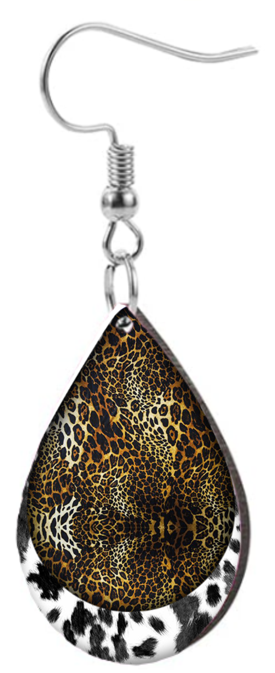 Leopard & Cow Skin - Teardrop Template Transfer