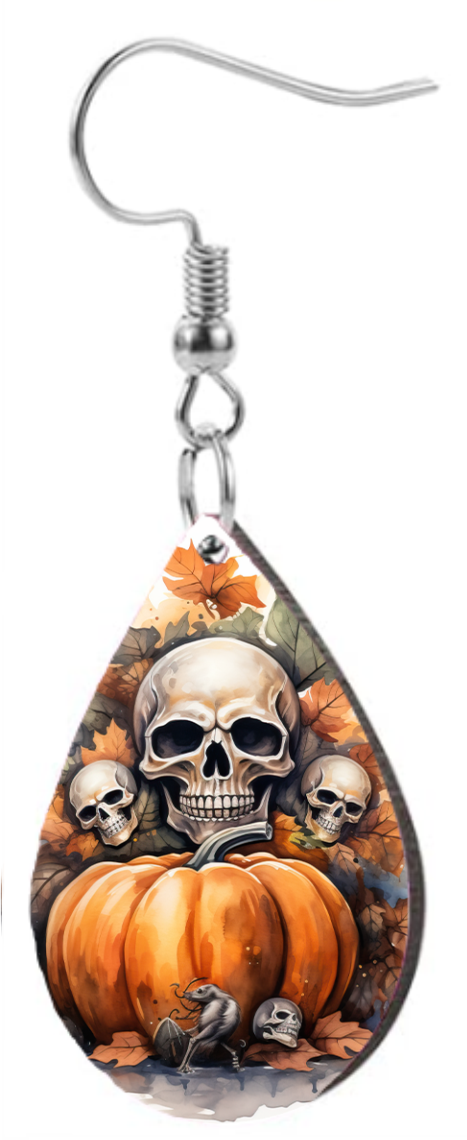 Skull on Pumpkins - Teardrop Template Transfer