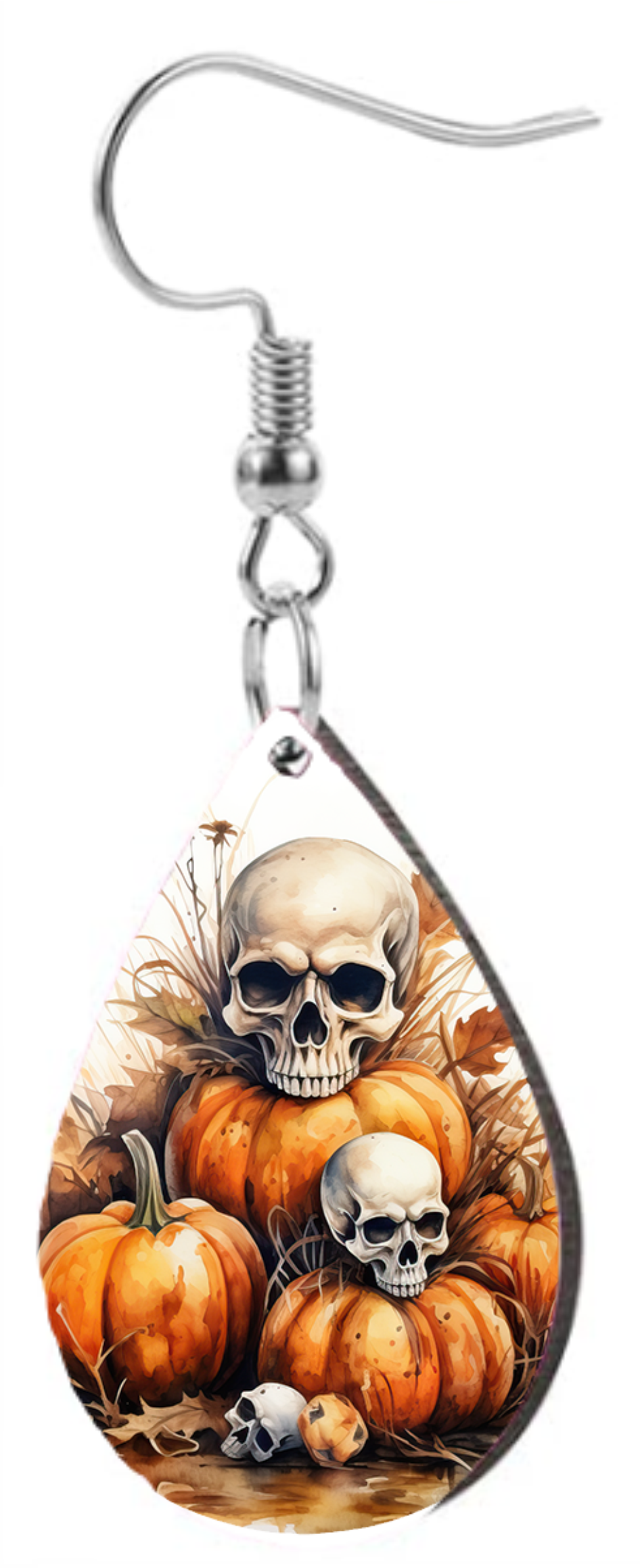 Skull & Pumpkins - Teardrop Template Transfer