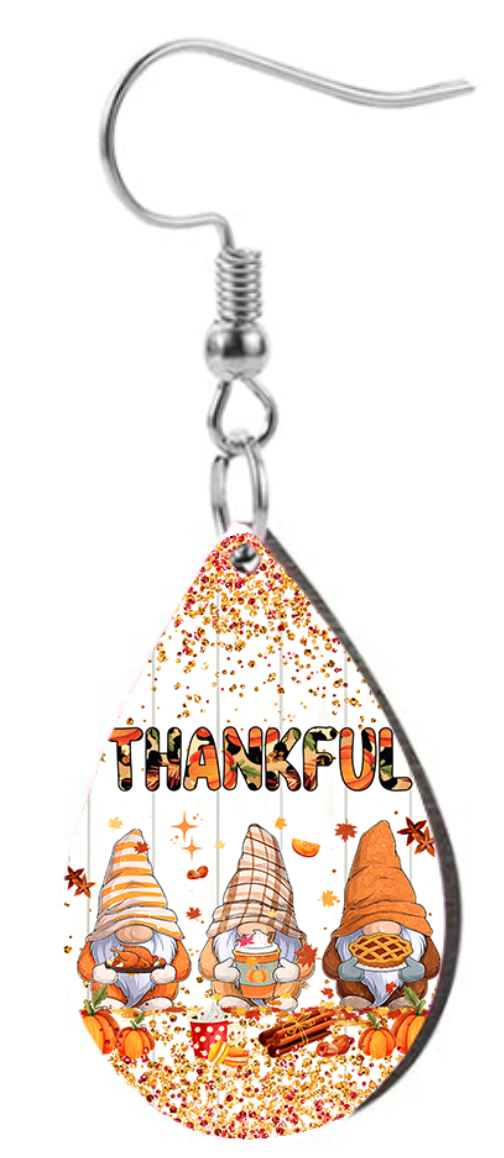 Thankful Gnomes - Teardrop Template Transfer