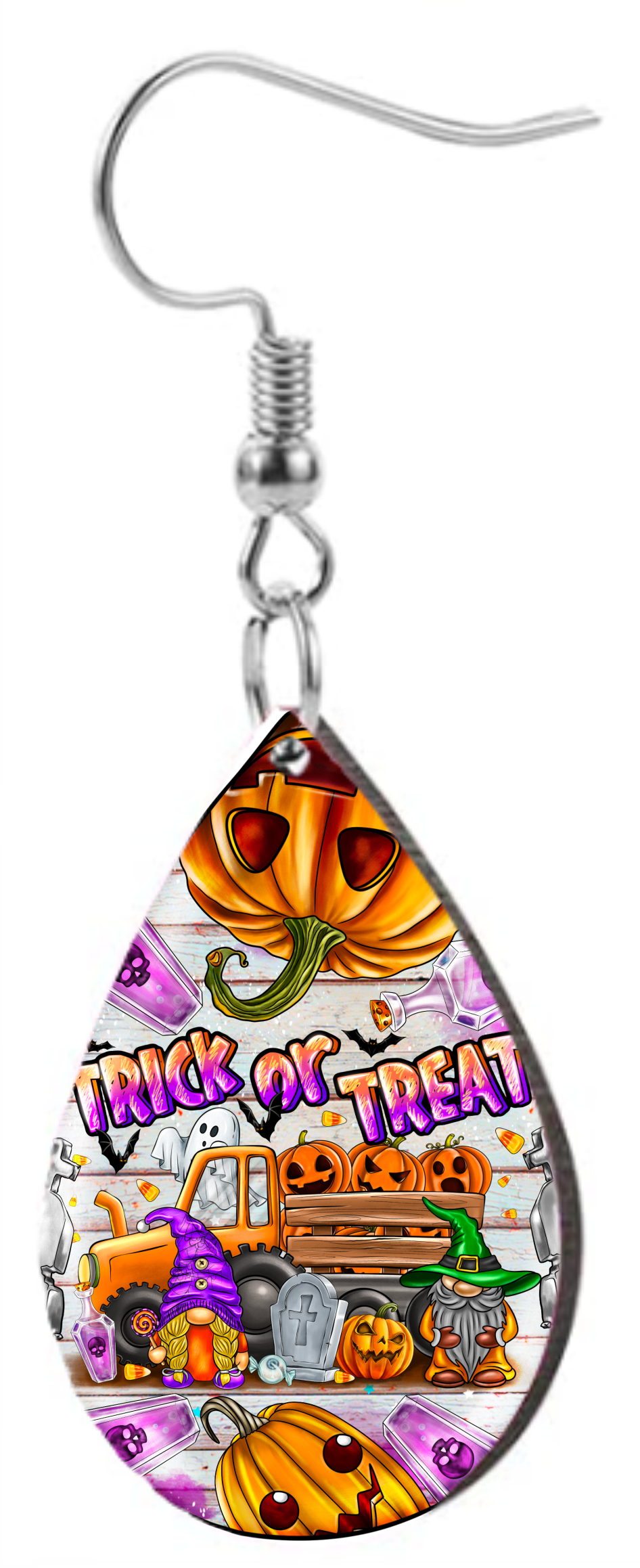 Trick Or Treat - Teardrop Template Transfer