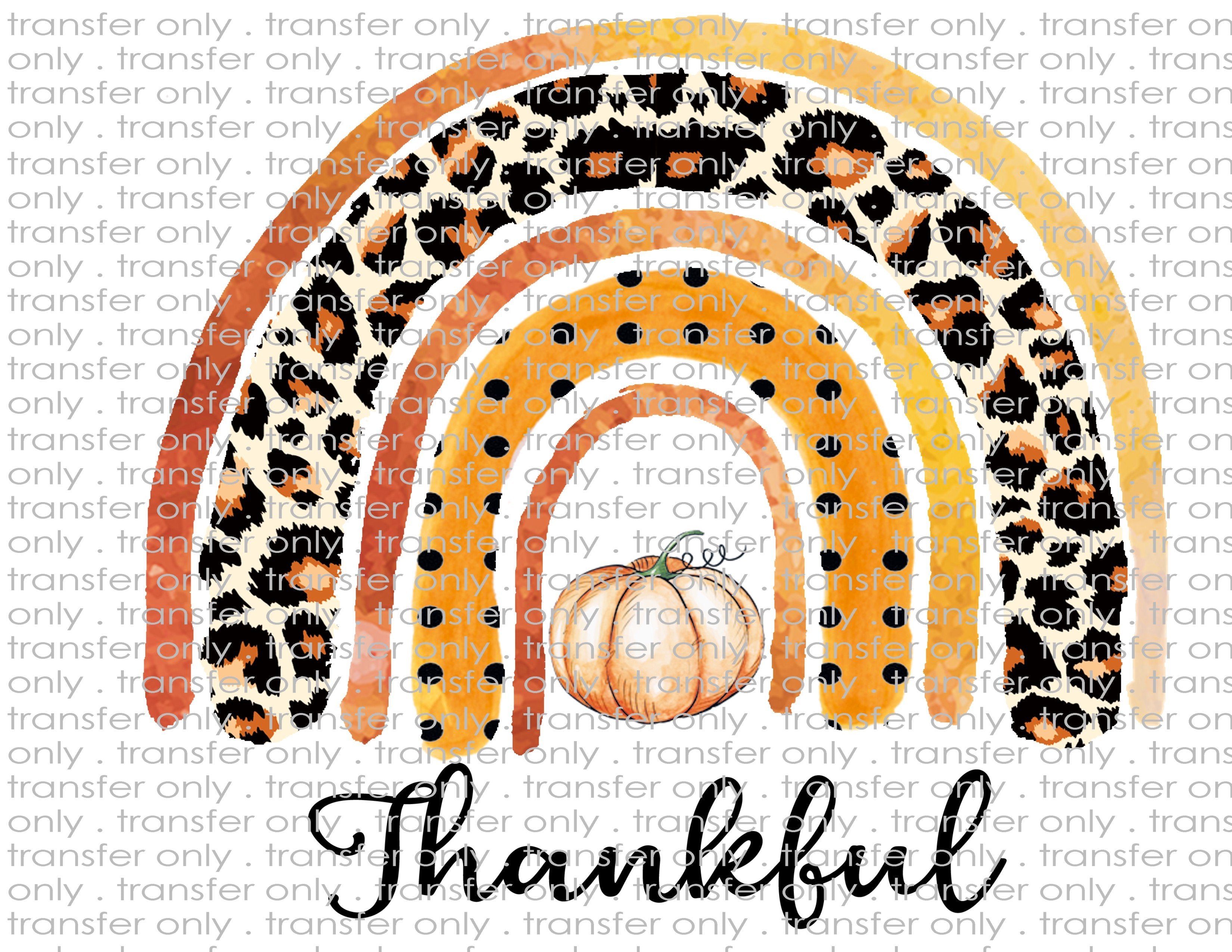 Thankful Rainbow - Waterslide, Sublimation Transfers