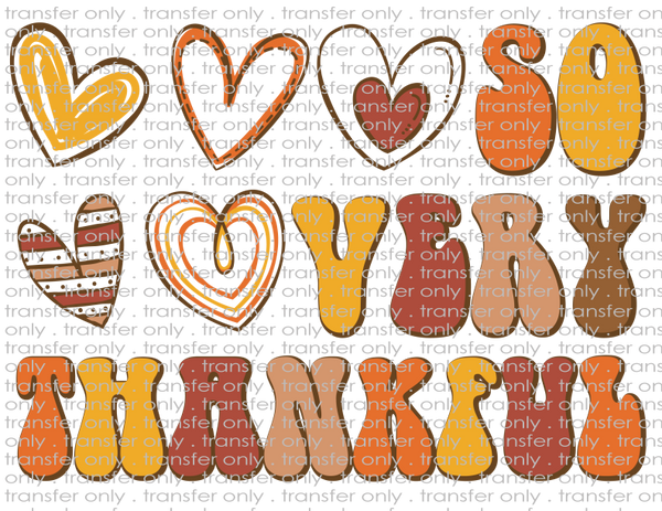 So Very Thankful - Waterslide, Sublimation Transfers