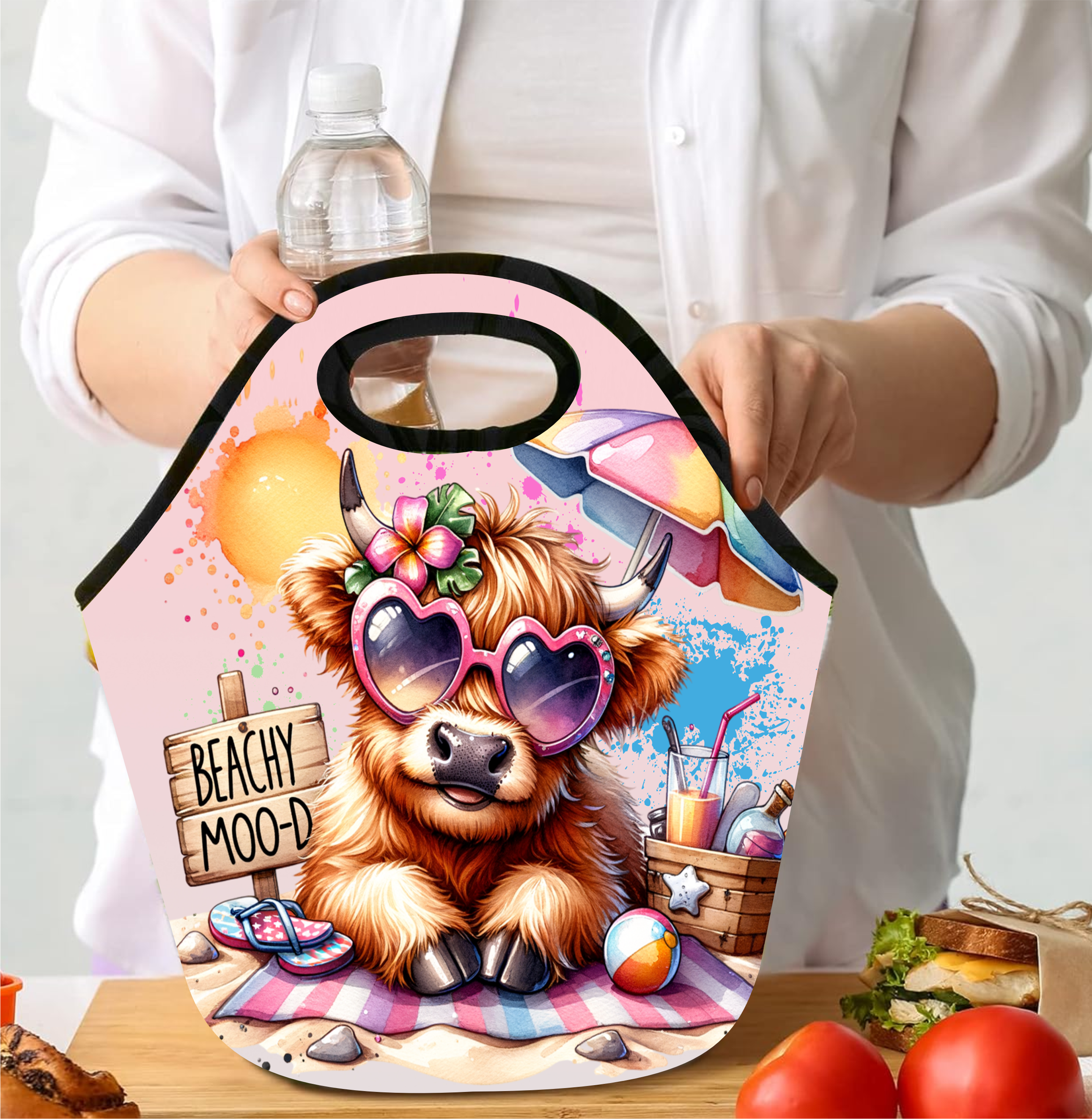 Beachy Mood - Lunch Tote - Sublimation Transfer