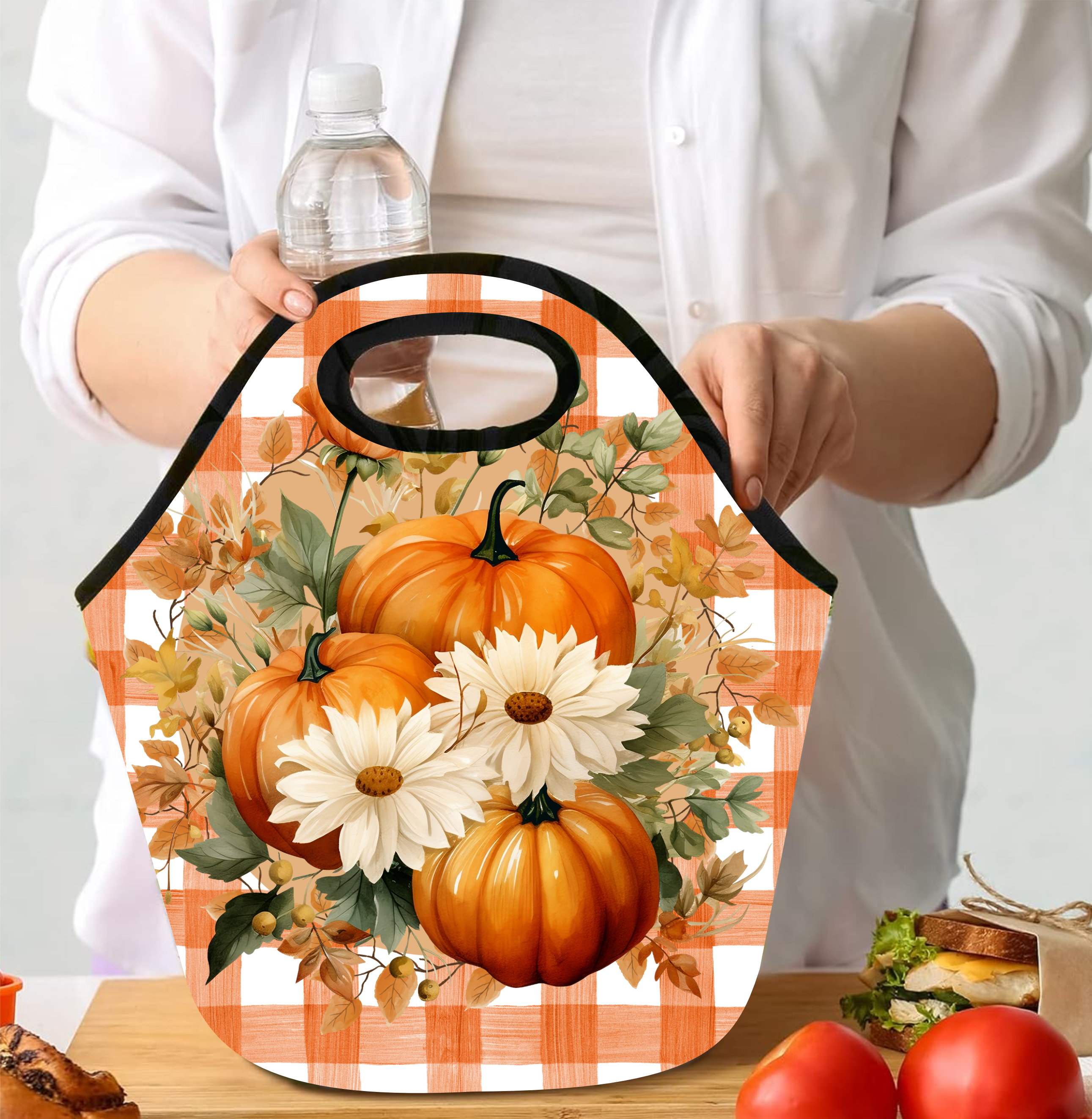 Fall Pumpkins - Lunch Tote - Sublimation Transfer