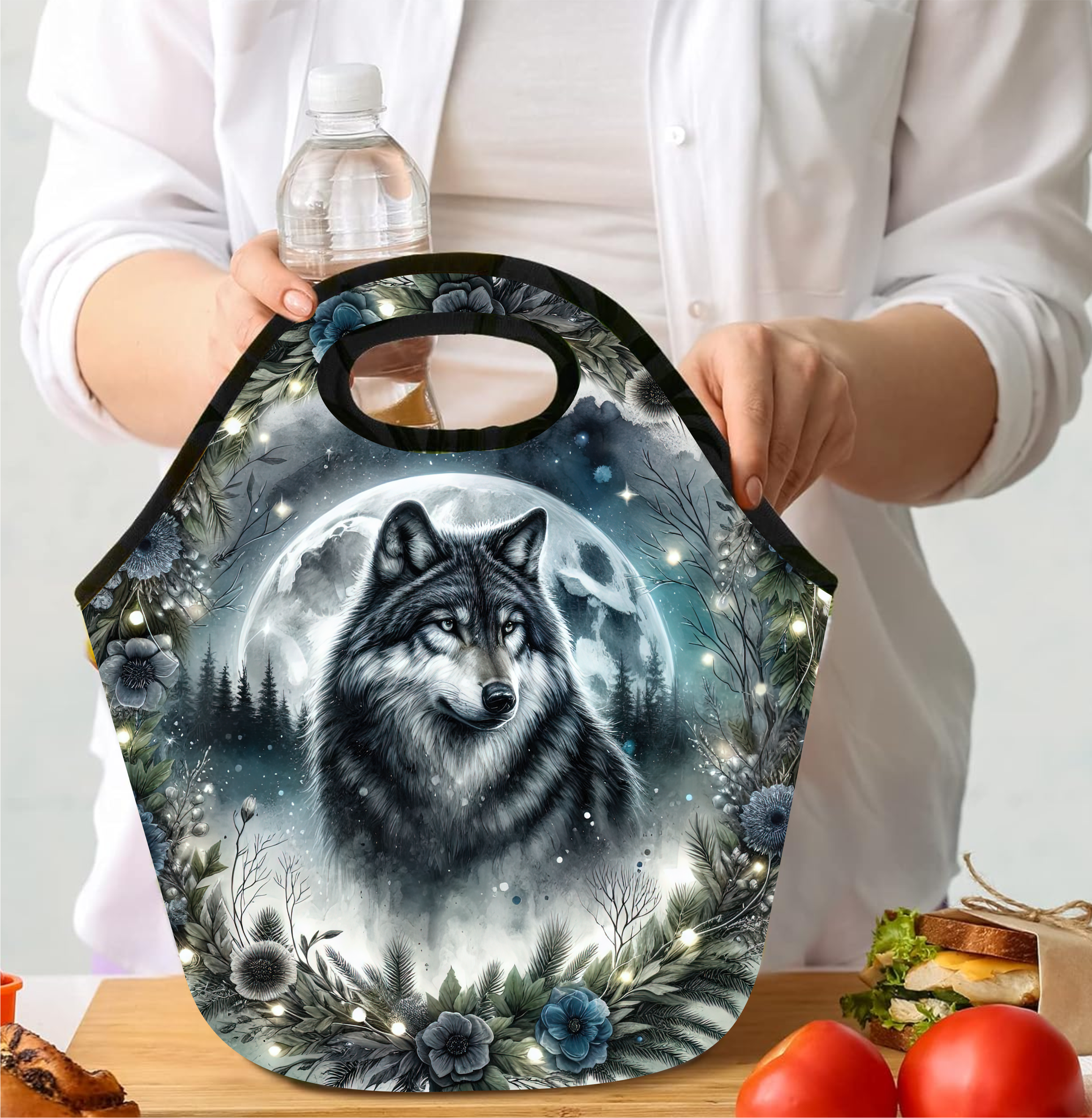 Lone Wolf - Lunch Tote - Sublimation Transfer