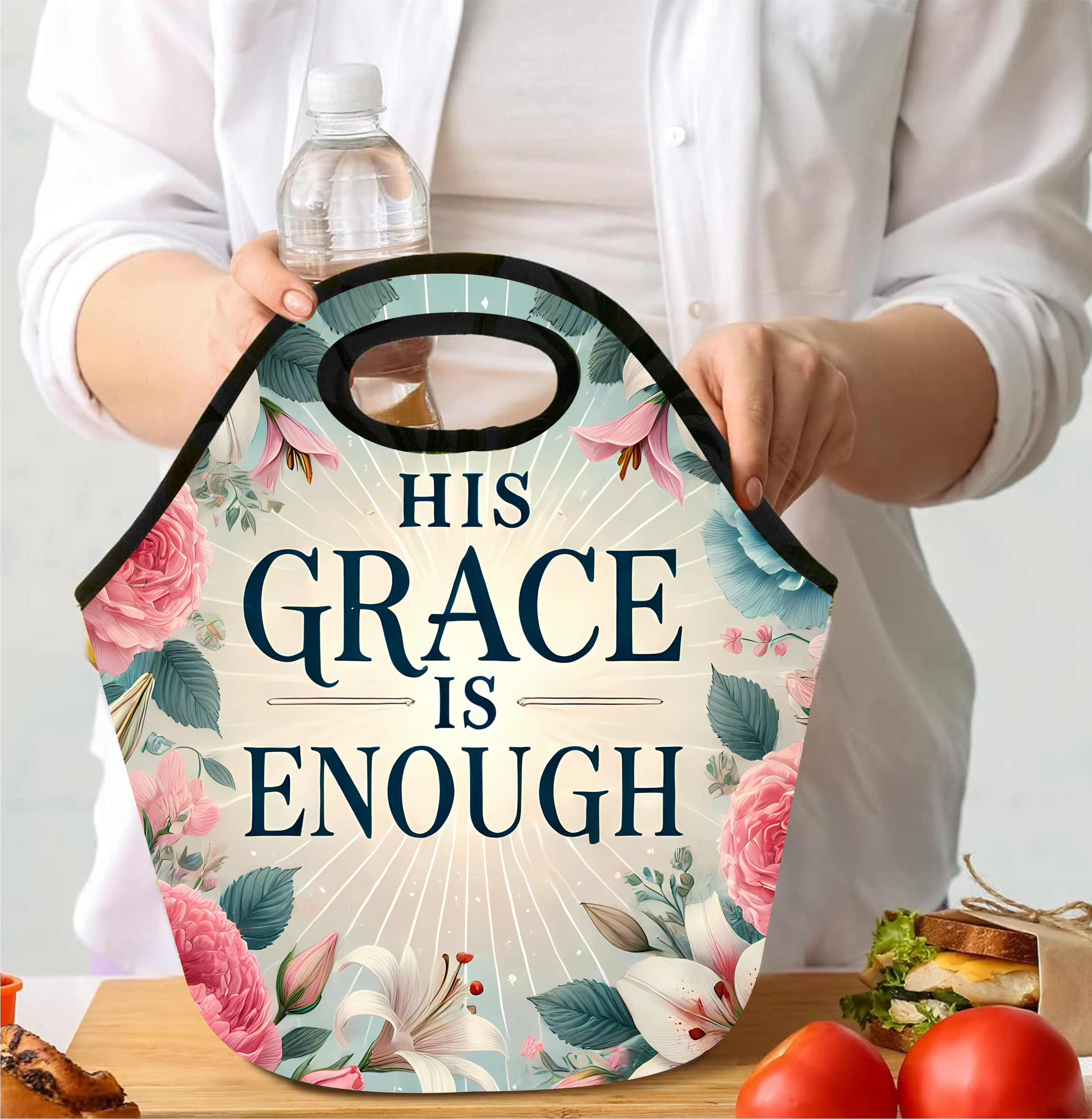 His Grace Is Enough - Lunch Tote - Sublimation Transfer