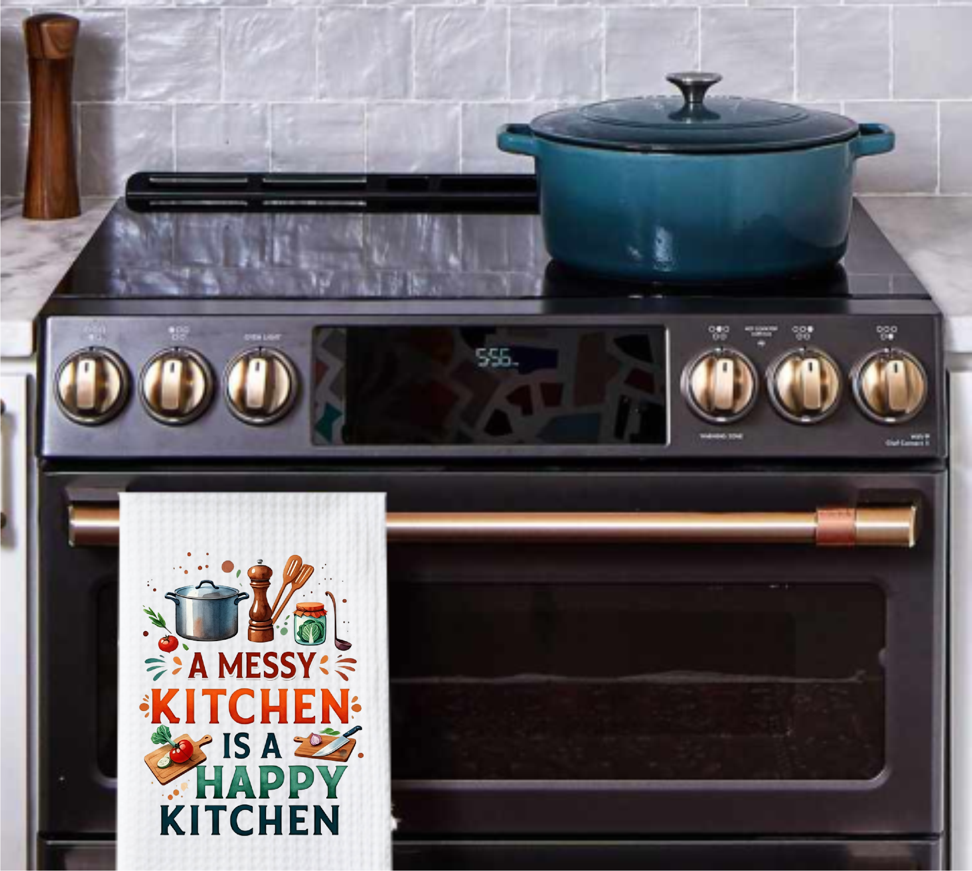 A Messy Kitchen Is A Happy Kitchen - Kitchen Designs - Sublimation Transfer