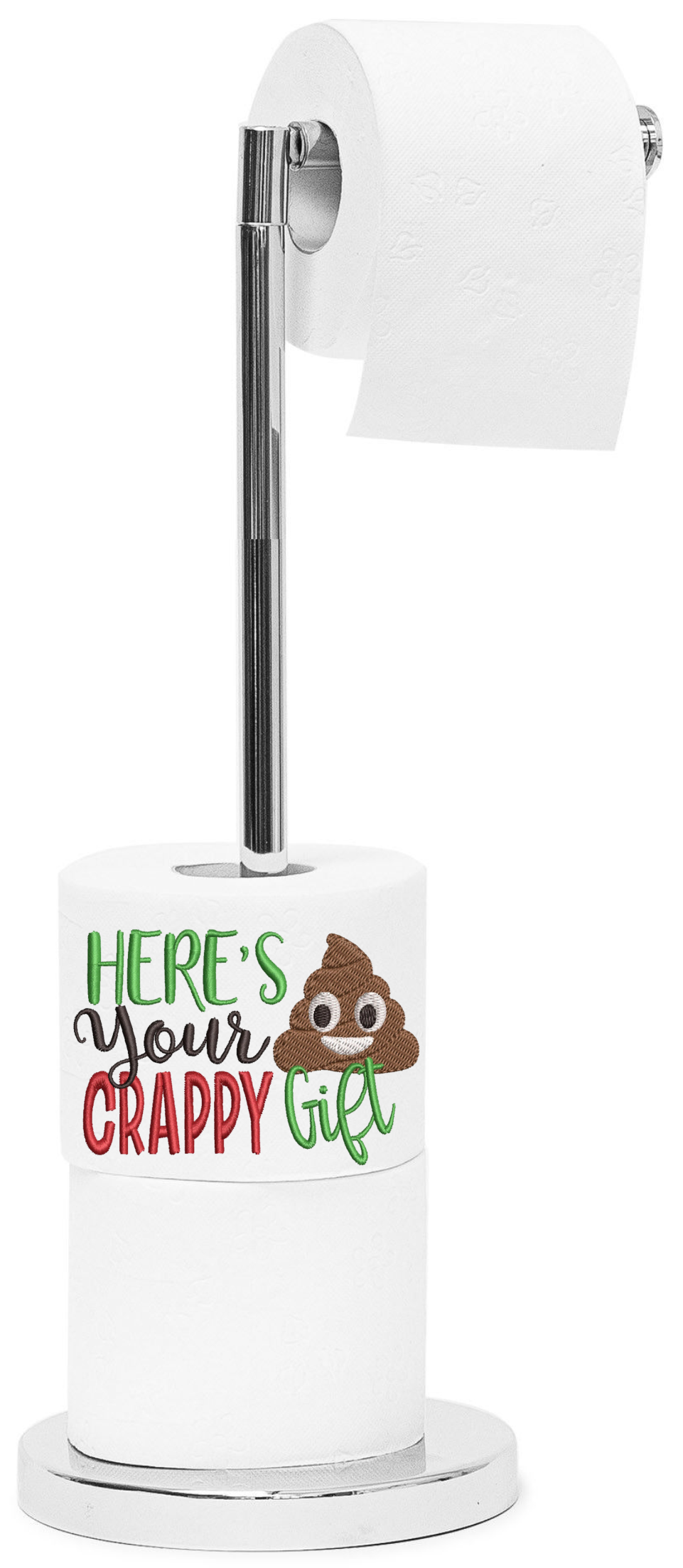 Faux Embroidered - Here's Your Crappy Gift - Sublimation Transfer