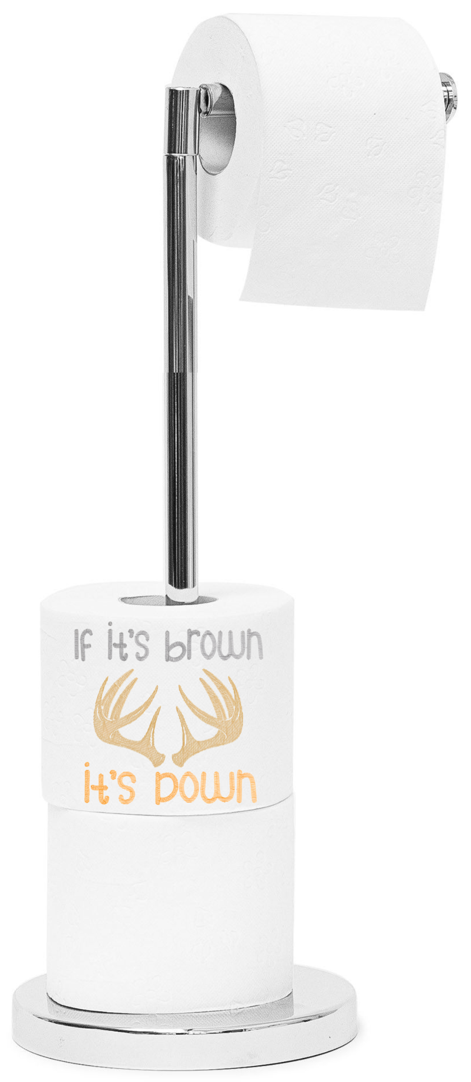 Faux Embroidery - If It's Brown It's Down - Sublimation Transfer