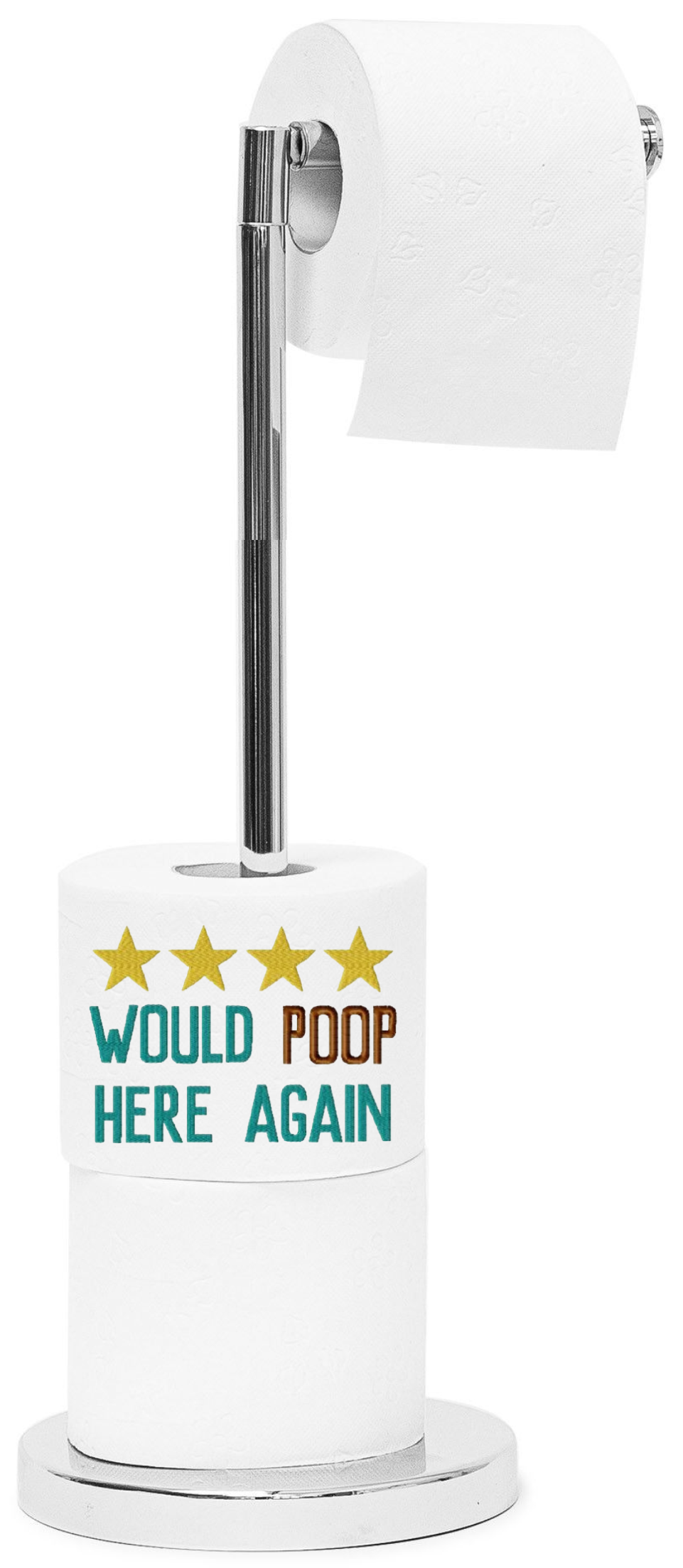 Faux Embroidery - Would Poop Here Again - Sublimation Transfer