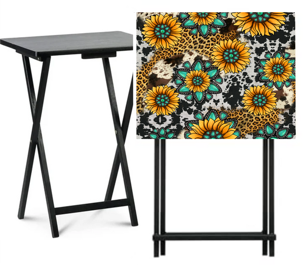 Sunflower & Cow Pattern - Tray Table Wrap