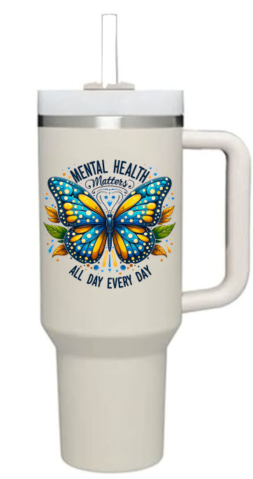 Mental Health Matters All Day Every Day -  UV DTF Decals