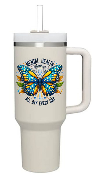 Mental Health Matters All Day Every Day -  UV DTF Decals