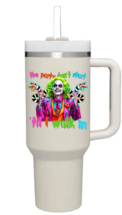 The Party Don't Start Til I Walk In -  UV DTF Decals