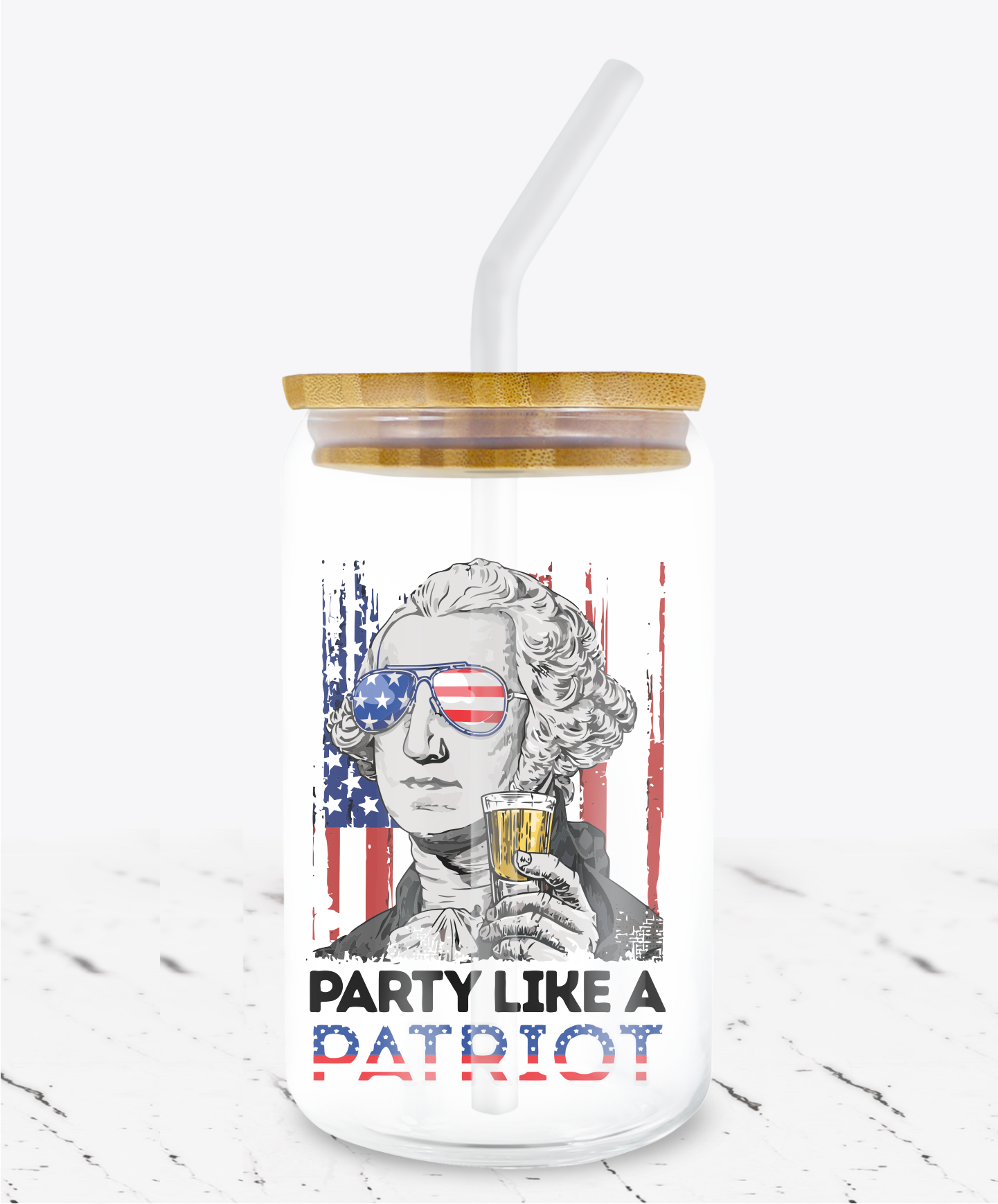 Party Like A Patriot -  UV DTF Decals