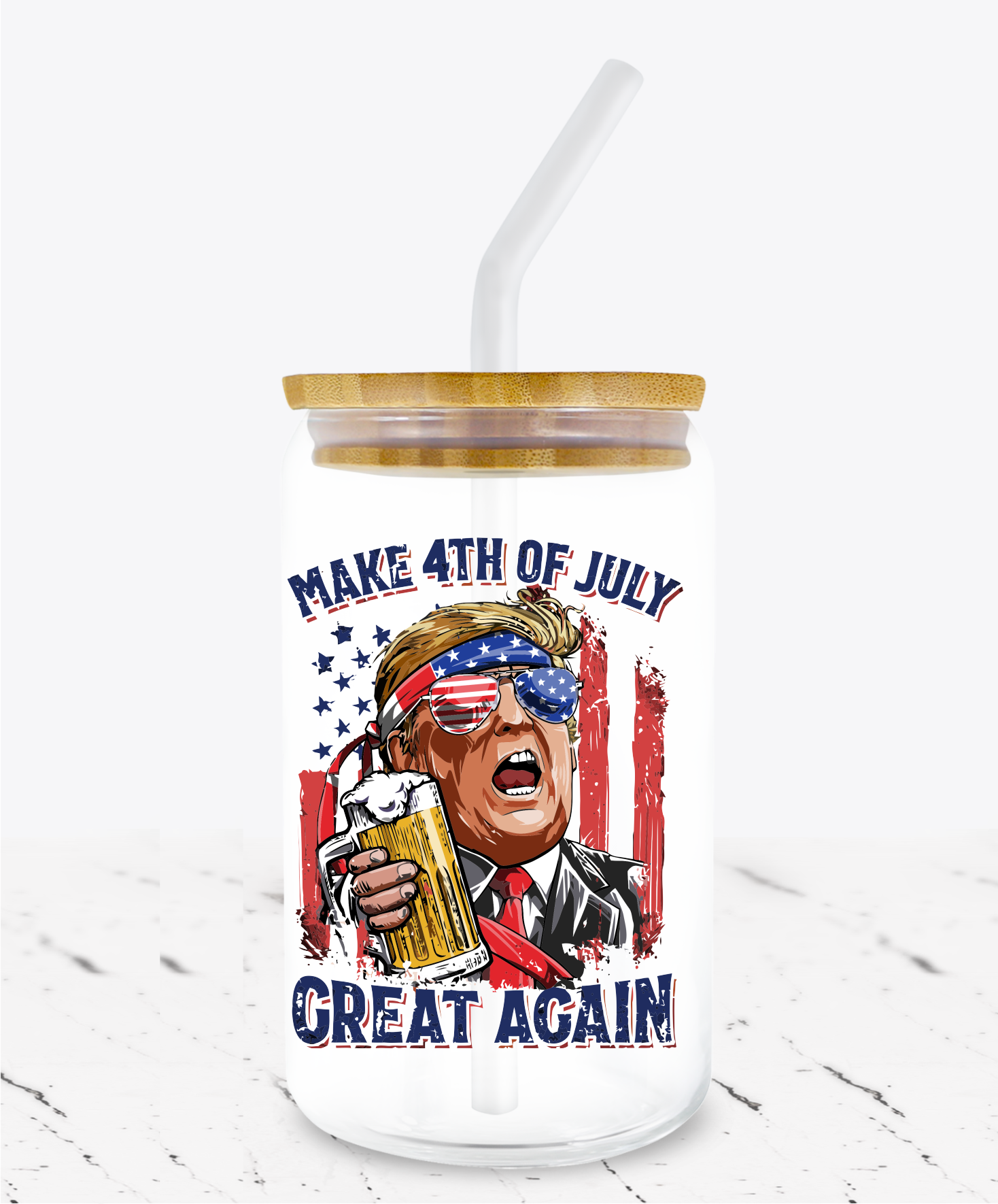 Make 4th of July Great Again -  UV DTF Decals