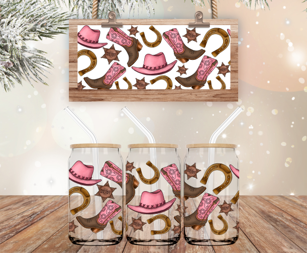 Cowgirl Boots -  UV DTF Transfer Wraps
