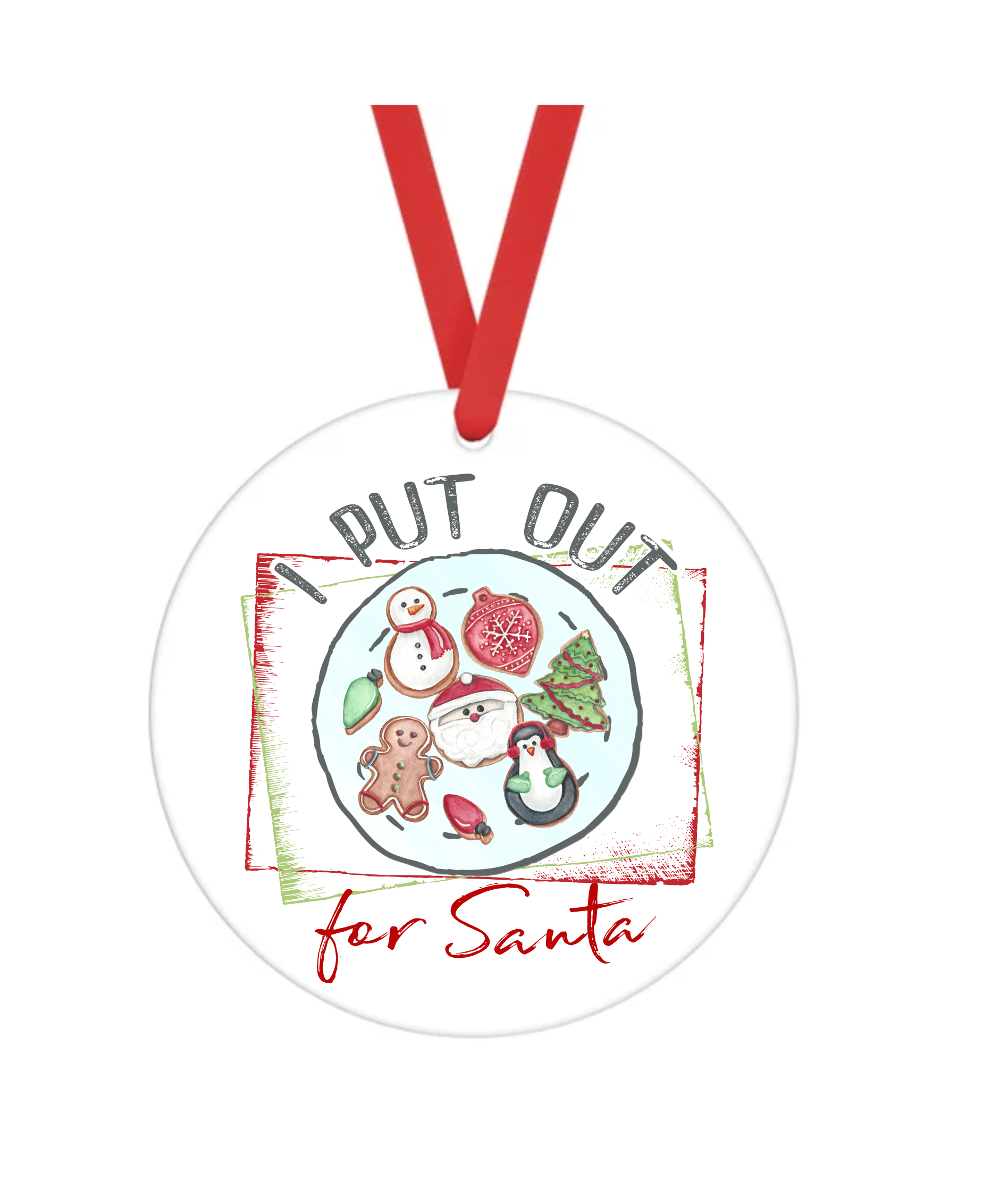 I Put Out For Santa - Bad Christmas - Christmas Ornament -  UV DTF Decals