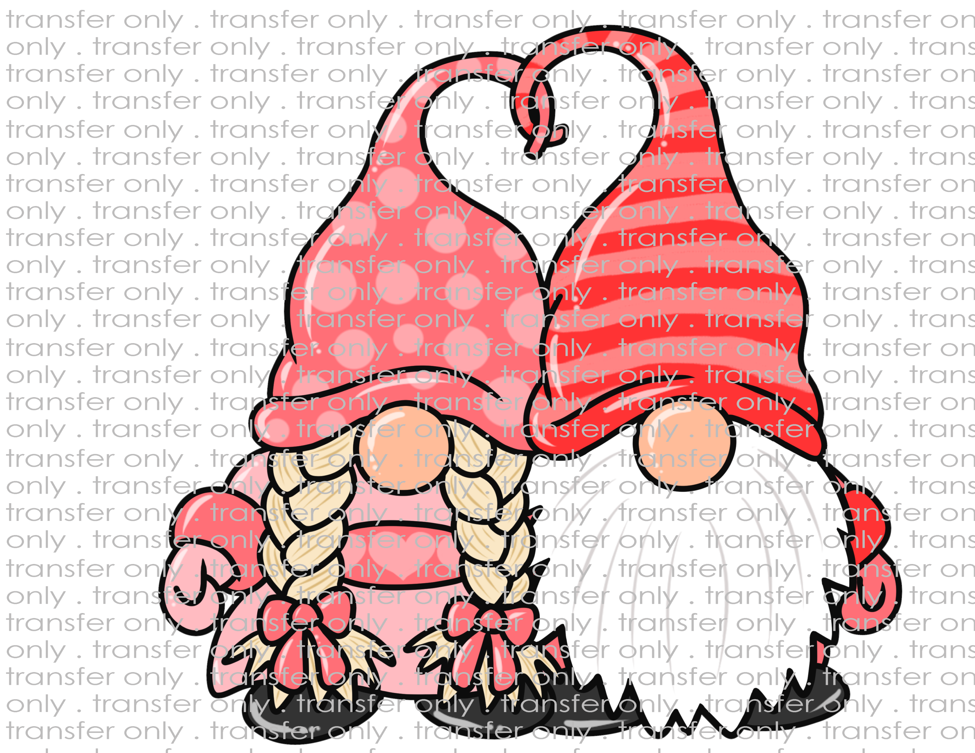 Gnome Couple - Waterslide, Sublimation Transfers