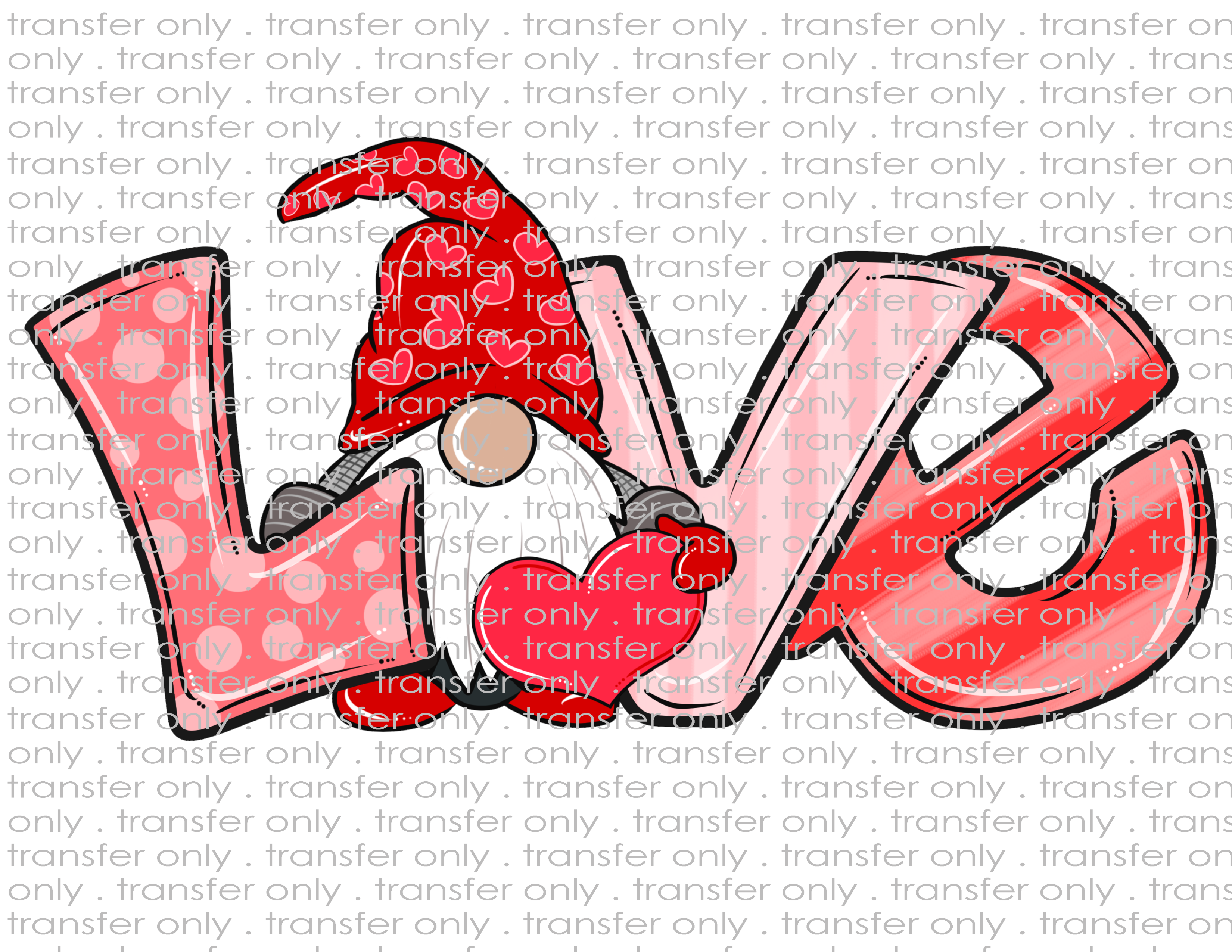 Gnome Love - Waterslide, Sublimation Transfers