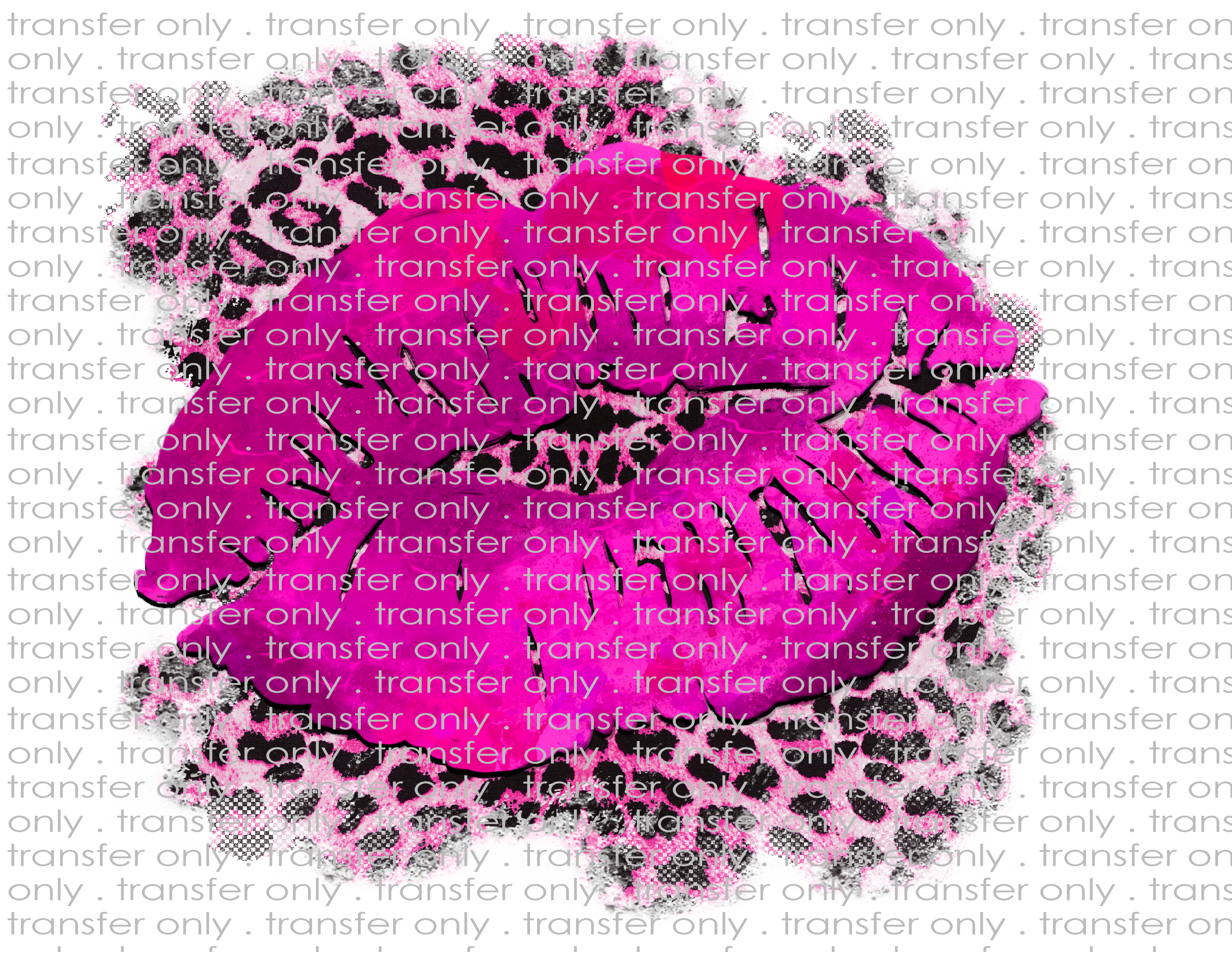 Leopard Lips - Waterslide, Sublimation Transfers