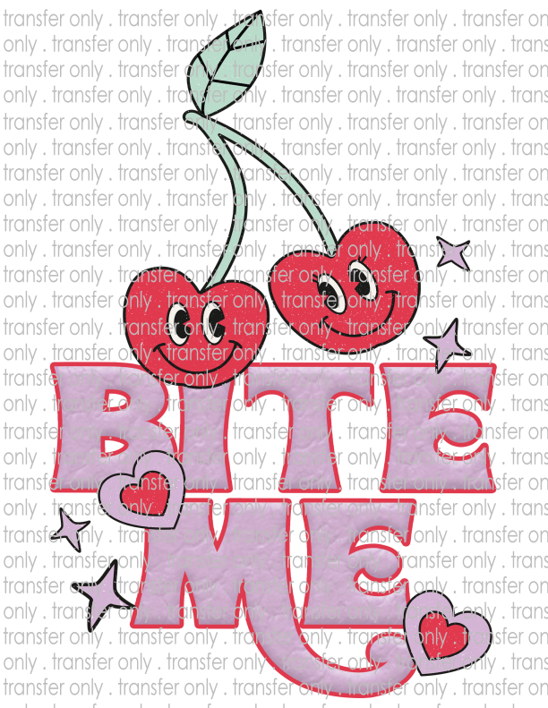 Bite Me Cherries - Waterslide, Sublimation Transfers