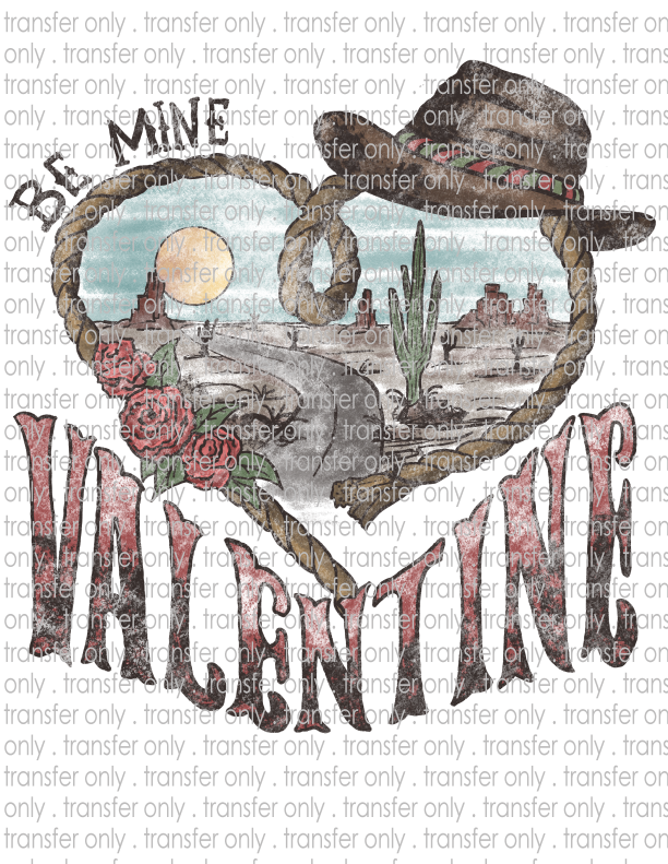 Be My Valentine - Waterslide, Sublimation Transfers